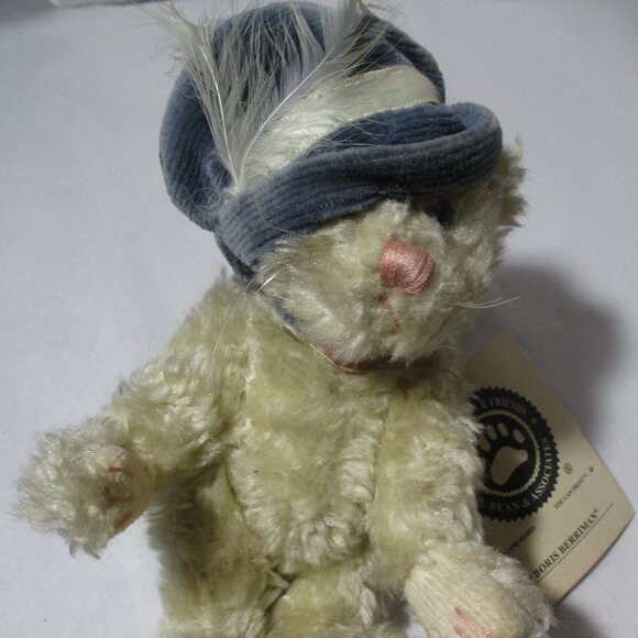 Vintage Tiny Small Boyds Bear Teddy with Blue Hat Boris Berriman - Picture 3 of 7